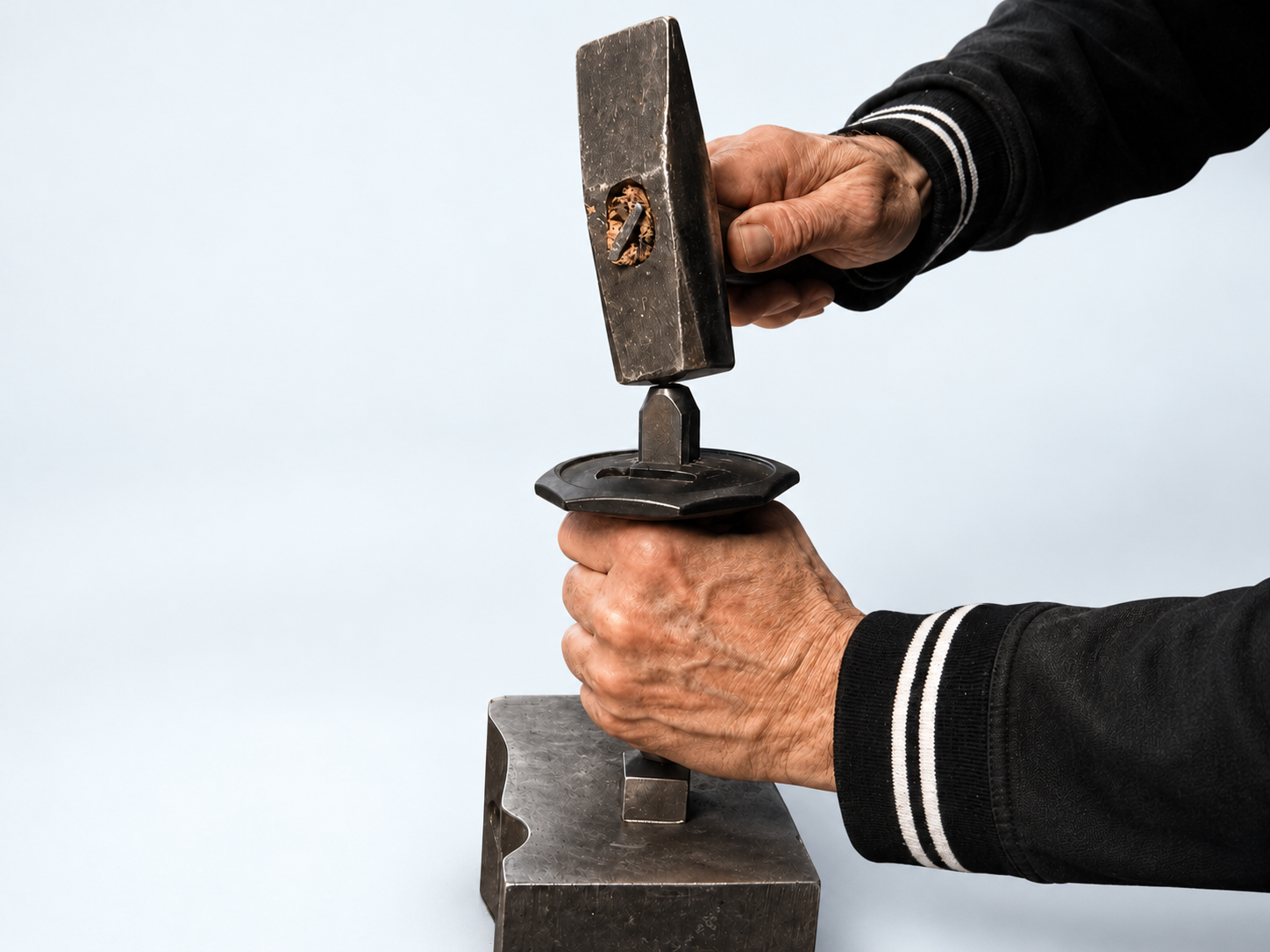 Handschlagstempel mit Handschutz